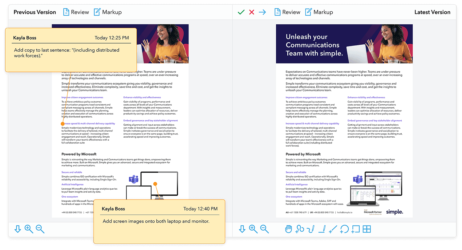 Admation: Compare-Revisions